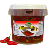 Hot Long Calabrian Chili Peppers (5.8lb/tub)