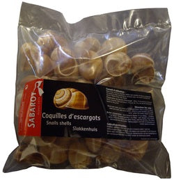 Extra Large Escargot Shells - Sabarot (36 pieces/bag)